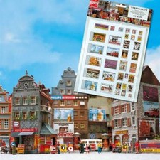 BUSCH 6030 Scala HO Confezione insegne e cartelli pubblicitari varie dimensioni