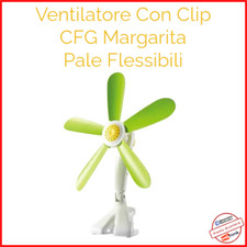 Ventilatore da Tavolo Parete Clip Morsetto Pinza Silenzioso Pale Flessibili Aria