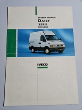 Iveco Daily 35s11 Scheda Tecnica Originale Italia 05/1999