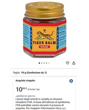 Tiger Balm Rosso 19g | Balsamo di Tigre | Sollievo Dolori Muscolari | 1 Qt.