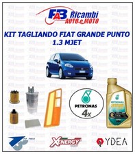 KIT TAGLIANDO FIAT GRANDE PUNTO 1.3 MJET - 4 FILTRI  4 LITRI SYNTIUM 5W40