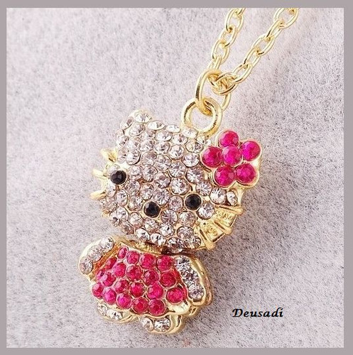 Collana ciondolo hello - ciondolo,