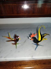 N° 2 statuette di vetro, vintage originali