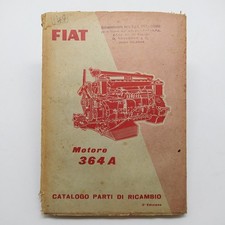 Fiat Catalogo parti di ricambio motore 364A, 3° ed. 1957. Condizioni mediocri
