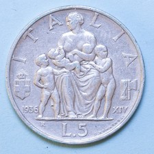 VITTORIO EMANUELE III 5 LIRE