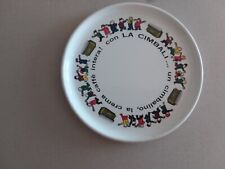 LA CIMBALI  un cimbalino la crema caffe' intera!  PIATTO IN BACHELITE ORIGINALE