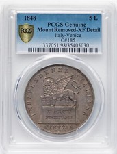 MONETA ARGENTO 5 LIRE ITALIA