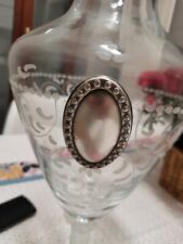 Vaso cristallo e argento