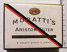 MURATTI'S ARISTON FILTER SIGARETTE PACCHETTO EMPTY VINTAGE PACKAGE COLLECTION