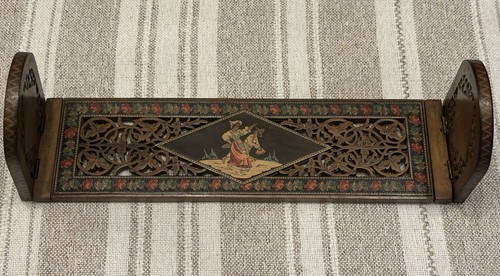 Libro intarsio legno ulivo