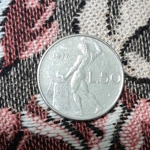 Lire anno 1977 - lire, repubblica