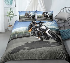 Set Copripiumino Copripiumino Moto Singolo Matrimoniale King Super King