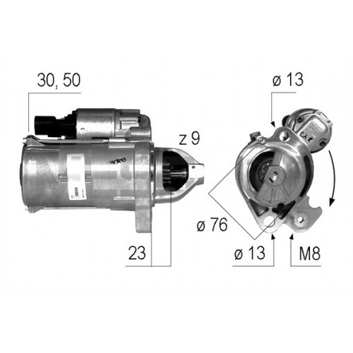 Motor arranque em255g 079 - motor,