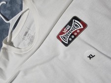 2018 Independent Trucks x Vans "Off The Wall" bianco XL skateboard manica lunga