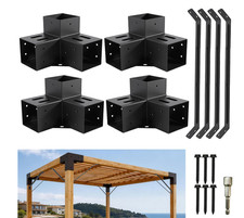 4 Pezzi Staffe per Pergola