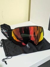 Occhiali da Sci Snow Sole Neve maschera Snowboard Mask glasses black Orange