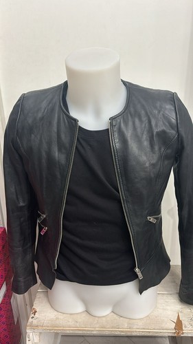 Zara giacca pelle usato - zara,