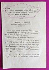 EMILIA,MARCHE & UMBRIA-REGIO DECRETO X RITIRO E CAMBIO MONETE EROSE R@RO -3326B