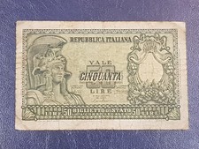 Banconota 50 Lire Elmata Firma
