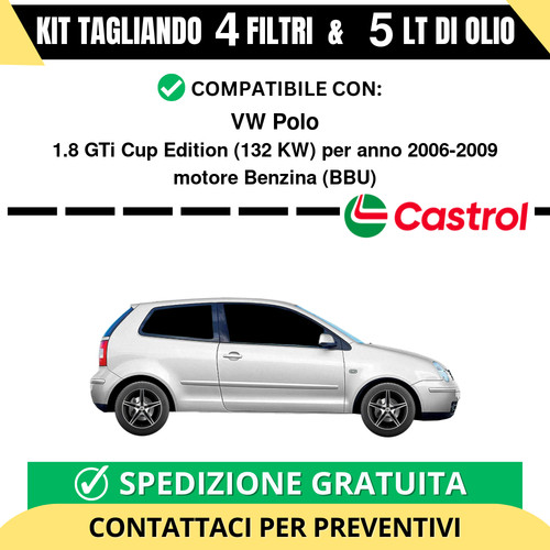 Tagliando per polo 8 gti - 1.8,