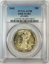 1942 P Walking Liberty mezzo