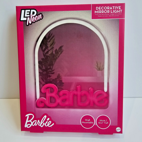 Barbie specchio parete neon - da,
