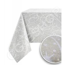 TOVAGLIA misto cotone NATALE BIANCO BEIGE lurex cometa stelle Made in Italy