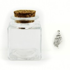 27470 Bomboniere 72pezzi Barattolo in Vetro con Ciondolo Conchiglia Lumaca di Ma
