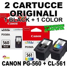 Canon PG-560 CL-561 ORIGINALI Nero+Colore PIXMA TS5350i TS7450i TS5351i TS7451i