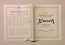 Brochure pubblicità nuovi binocoli da campagna - Busch costruzione Galilei