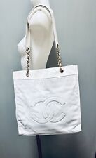 Borsa Originale Chanel Tote Bag in Pelle Bianca - Code 3897699