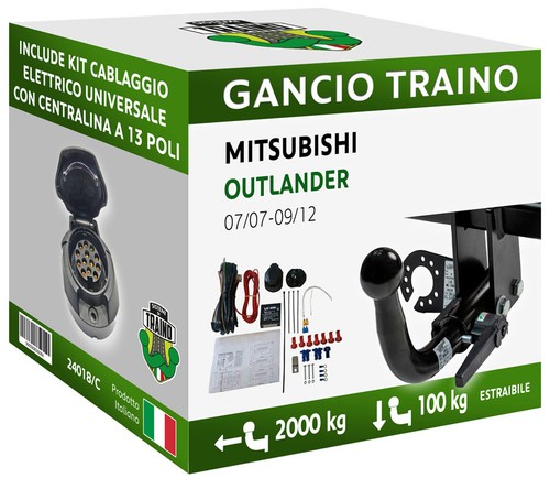 Gancio orizzontale estraibile - gancio,