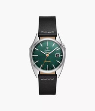 Orologio Zodiac Olympos automatico quadrante verde cinturino pelle nero ZO9714
