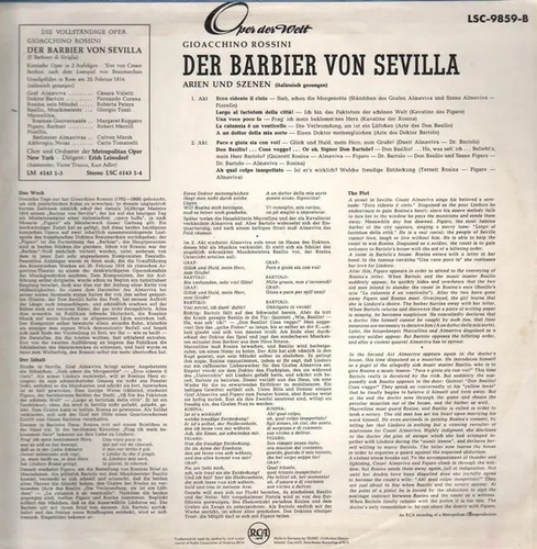 Rossini barbiere di - lp,