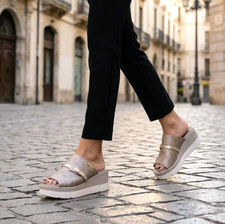 CIABATTE DA DONNA PLATINO GIAN