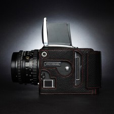 Custodia fotocamera vera pelle