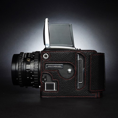 Custodia fotocamera vera - , pelle