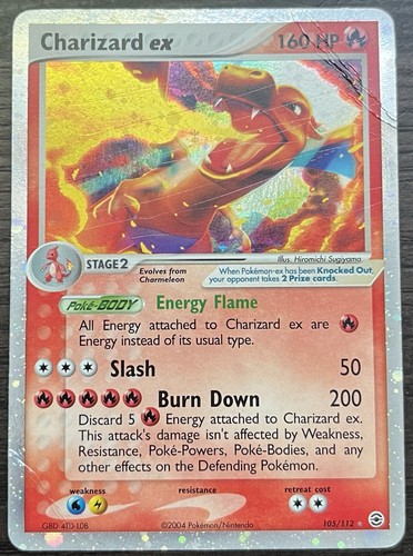 Charizard 105 112 ex - charizard,