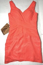 Abito corto chiffon scollo a V