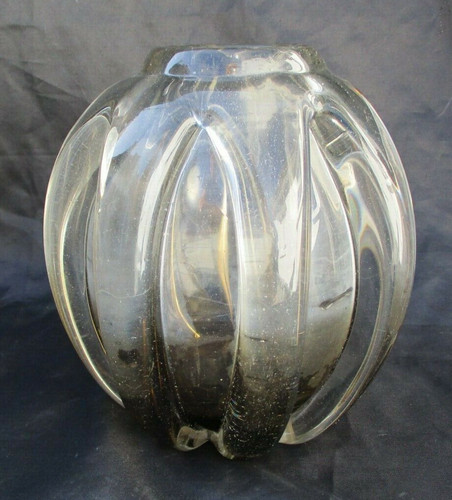Vase schneider verre fumé - vase,
