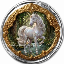 Moneta Colorata Argento Puro