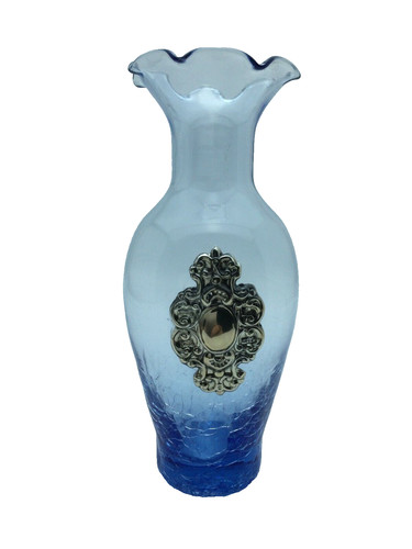 Vaso vetro craquelé soffiato - craquelé,