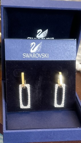 Swarovski goldtone dangle - goldtone,
