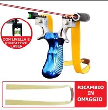 Fionda Laser da tiro professionale con livella caccia pesca sport Blu