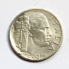 REGNO D' ITALIA VITT. EM. III   20 CENTESIMI  IMPERO  1936 XIV MOLTO RARA RR R2