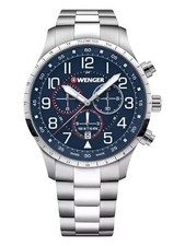 Orologio Wenger Swiss Army Uomo 01.1543.118 Attitude Chrono Quadrante Blu 44 mm