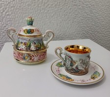 Porcellana Capodimonte - Set zuccheriera e tazzina caffè