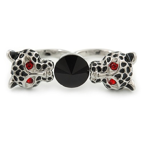 Anello doppio dito - doppio, giaguaro
