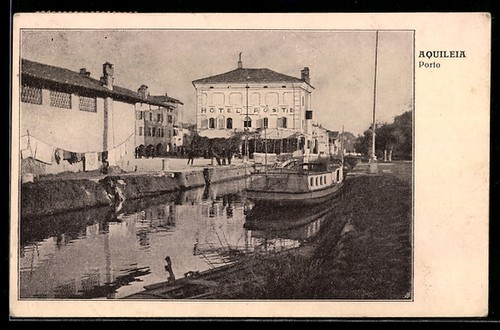 Cartolina aquileia porto - cartolina, con