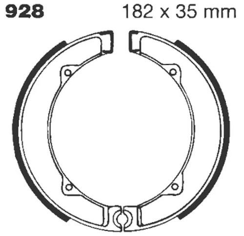 Ebc 928 ganasce freno - 928, standard